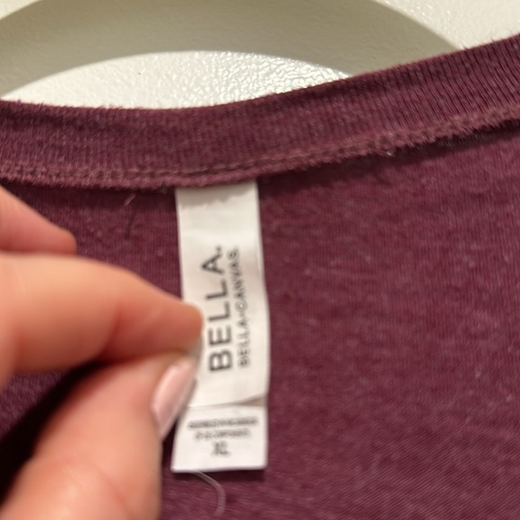 3/$30 Austin “word cloud heart” t-shirt womens XL (Bella) - Picture 5 of 8